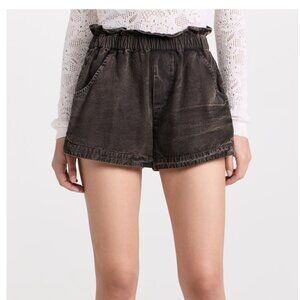 Sea New York Juni Garment Dye Shorts, Black, Perfect Fit, XXS